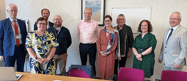 NI Perm Sec Meeting 650X282 A group of dentists meets the Northern Ireland Permanent Secretary