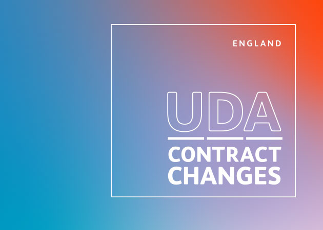 UDA contract changes in England - decorative
