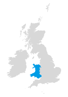 Wales map