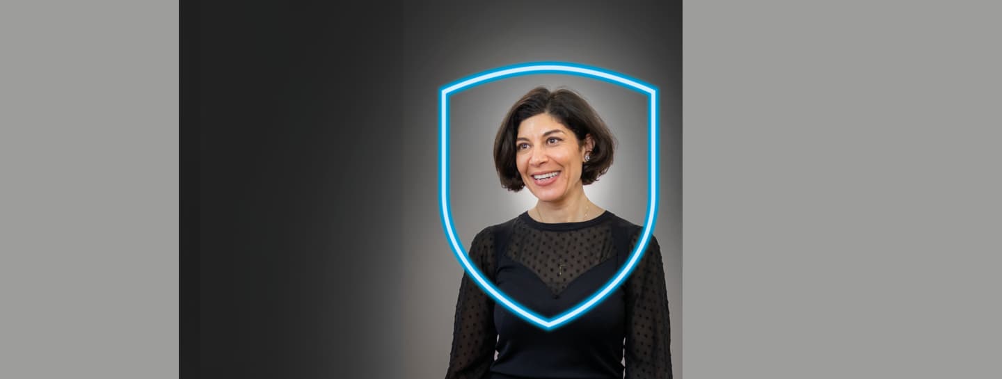 Indemnity entity cover 1440X545px Nancy Dr Nancy Yousef smiling