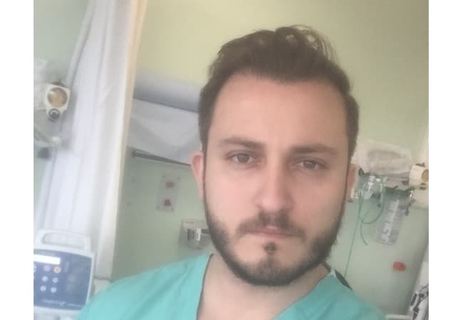 Sami Stagnell Sami Stagnell in green hospital scrubs