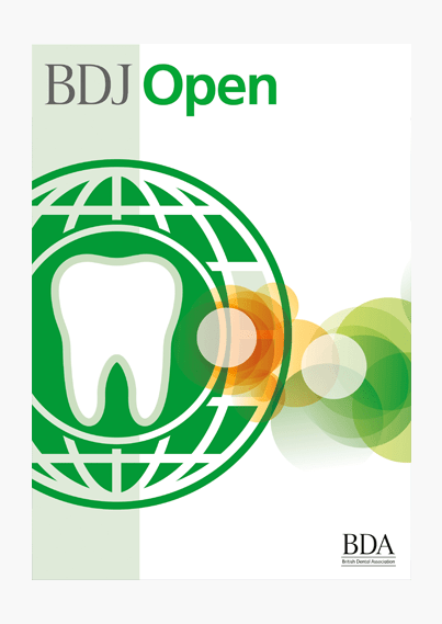 BDJ Open BDJ Open journal front cover