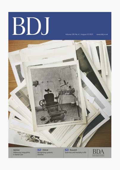 BDJ BDJ journal front cover