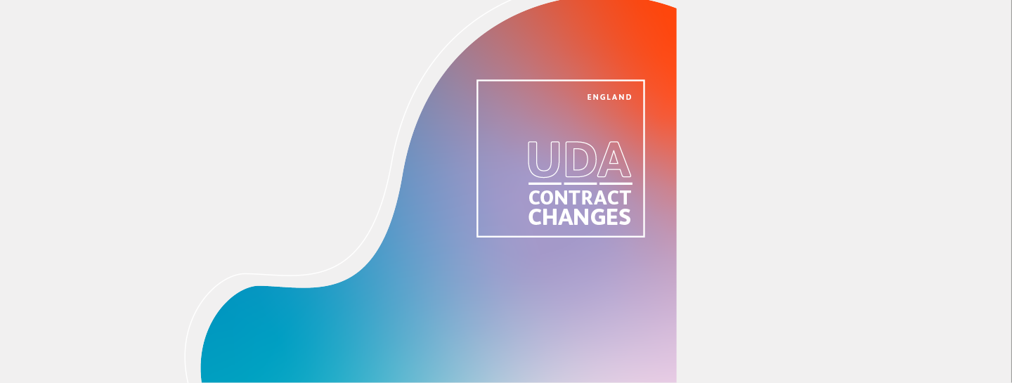 UDA contract changes in England - decorative