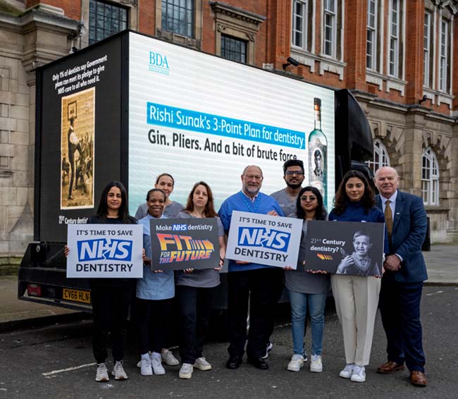 Dentists and patients protest IR